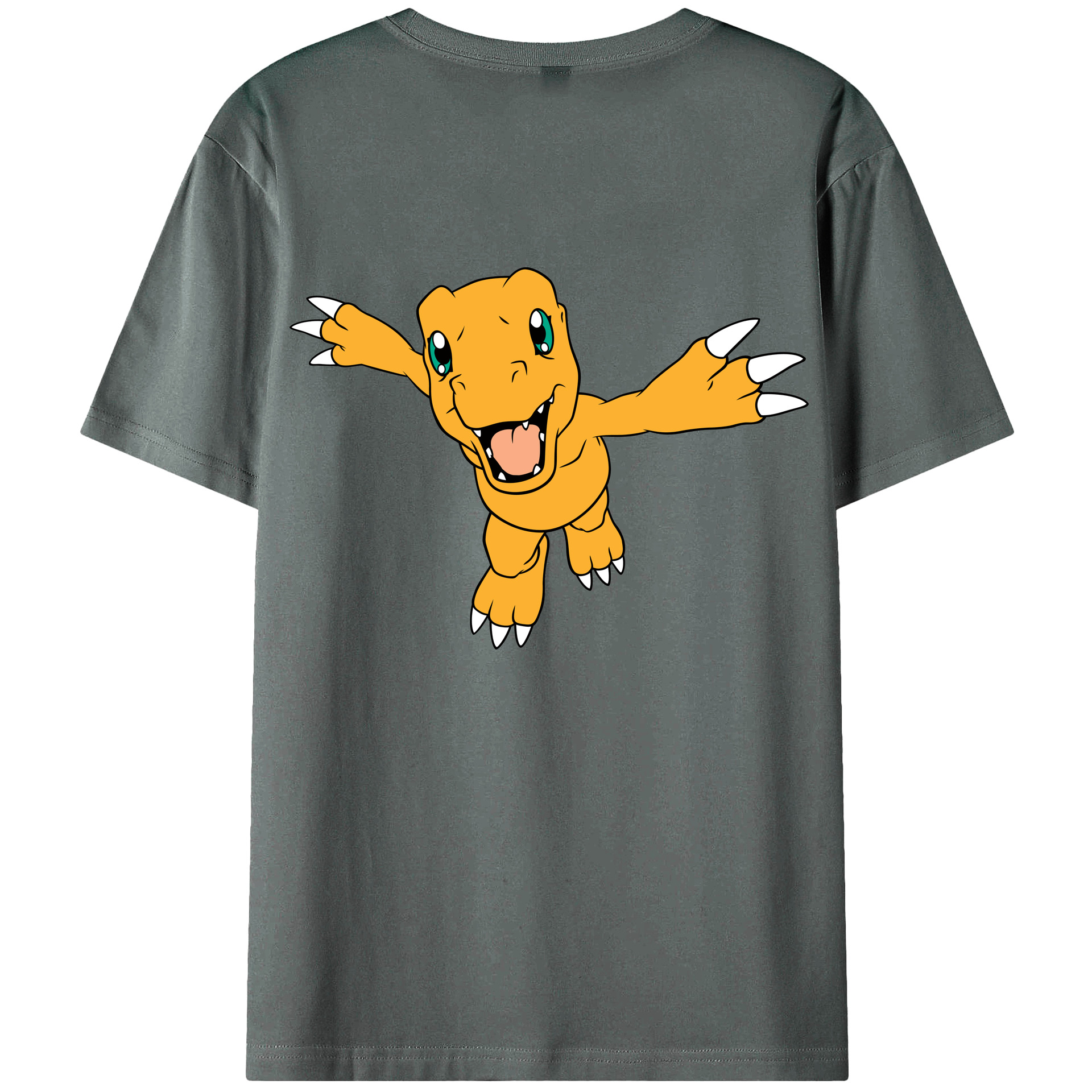 （画像用） Digimon デジタルモンスター/デジモン 綿100％半袖Tシャツ（背面プリント）